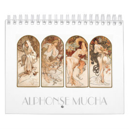 CALENDÁRIO : ARTE FINA : ALPHONSE MUCHA