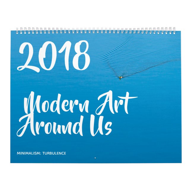 Calendário Arte moderna em nossa volta engraçada personalizáv (Capa)