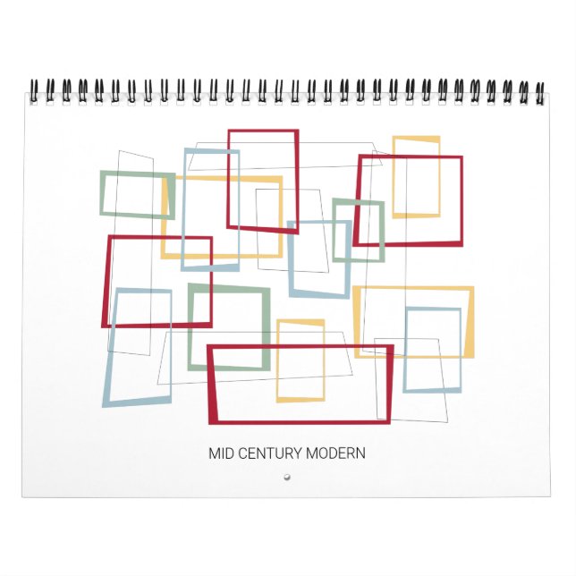 Calendário Arte Original Moderna do meio século (Capa)
