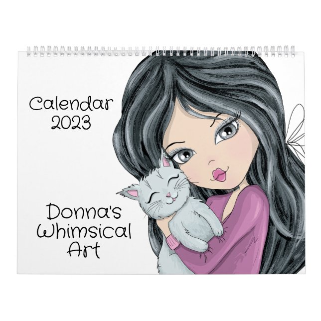 Calendário Arte Whimsical de Donna (Capa)