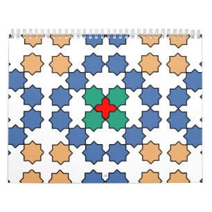 Calendário Arte zelada marroquina