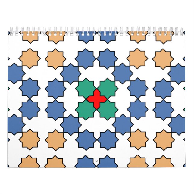 Calendário Arte zelada marroquina (Capa)
