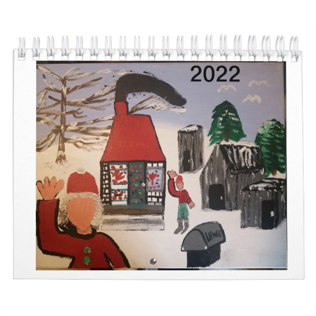 Calendário Artista folk Pierre Martin 2022 Calendar (Capa)