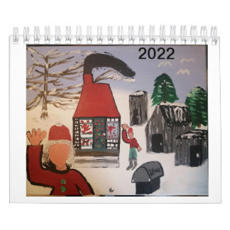 Calendário Artista folk Pierre Martin 2022 Calendar