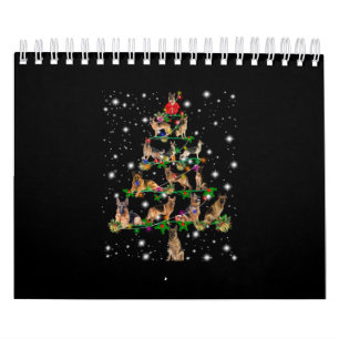 Calendário Árvore De Natal Alemã Coberta Por Lâmpada