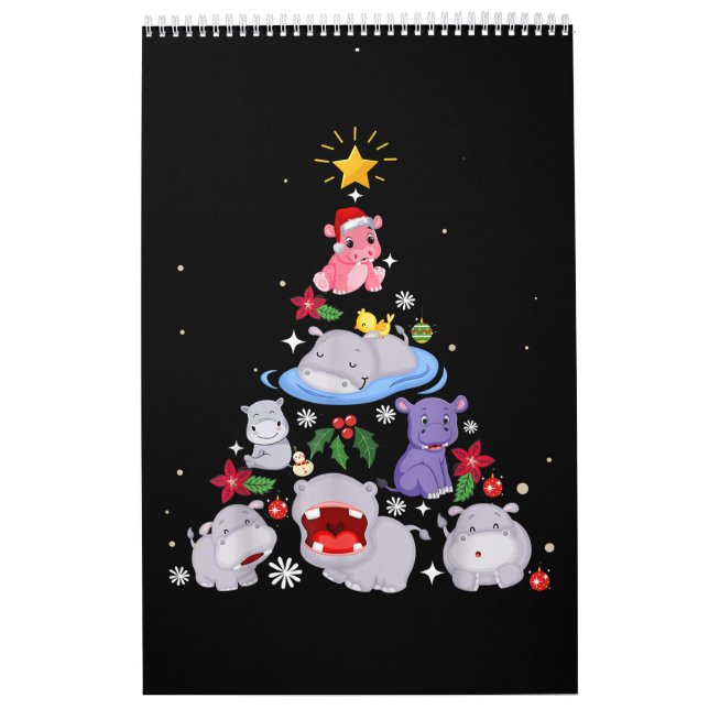 Calendário Árvore de Natal do Hippo| Xmas Hippopotamus (Capa)