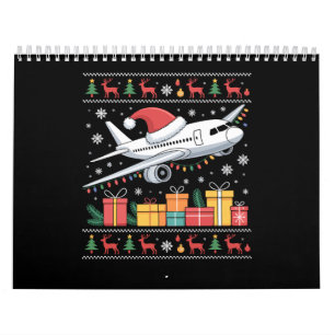 Calendário Árvore de Natal engraçada com iluminação Santa Avi