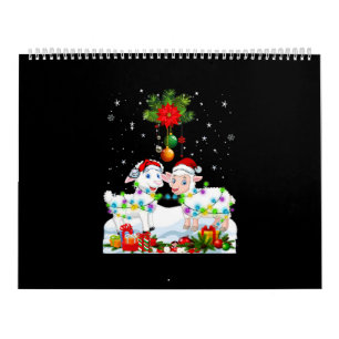 Calendário Árvore de Natal Engraçado para Ovinos Presente