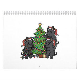 Calendário Árvore de Natal Terrier escocesa