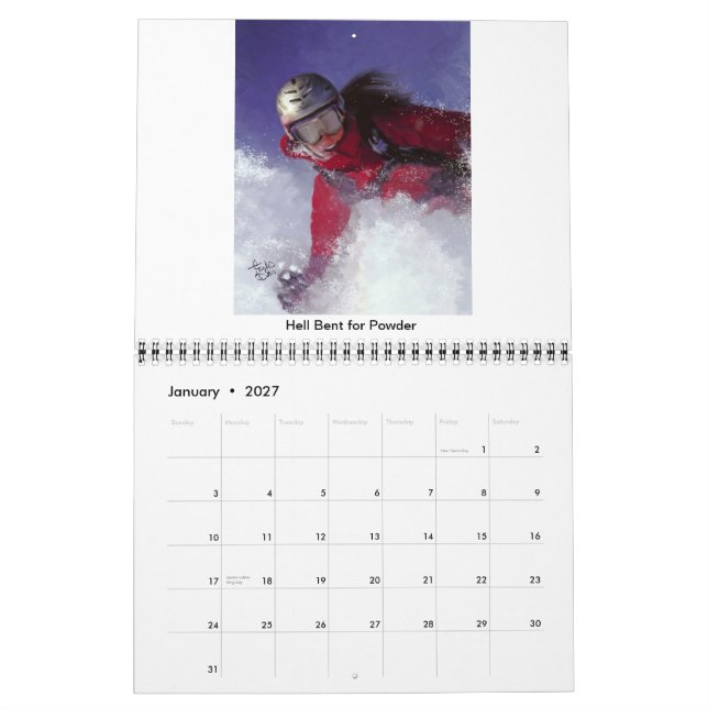 Calendário As belas artes de Colleen Taylor - 2012 (Jan 2027)