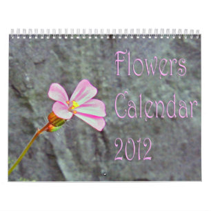 Calendário As flores Calendar 2013