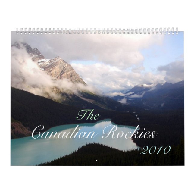 Calendário As Montanhas Rochosas canadenses 2012 (Capa)