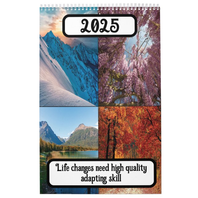 Calendário As mudanças na vida precisam de habilidades de ada (Capa)