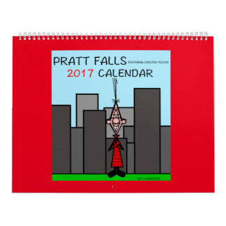 Calendário As quedas de Pratt que caracterizam Chester Pester