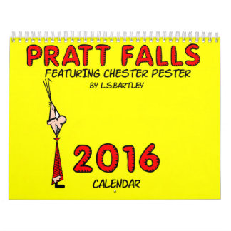 Calendário As quedas de Pratt que caracterizam Chester Pester