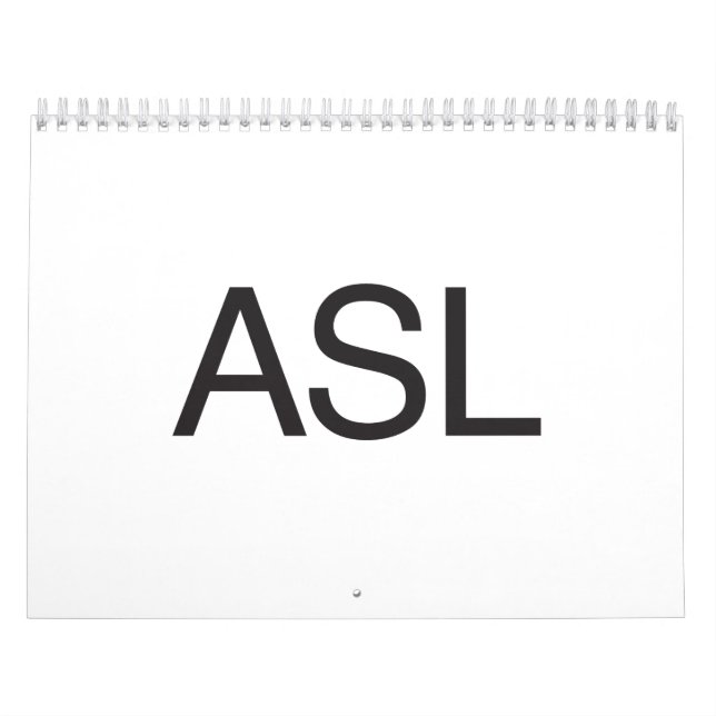 Calendário Asl (Capa)