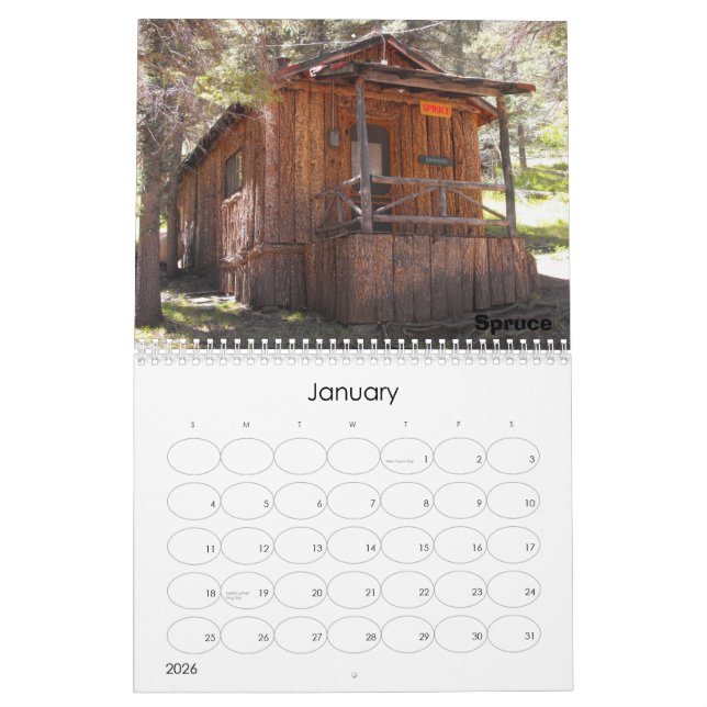 Calendário Aspen Park Cabins (Jan 2026)