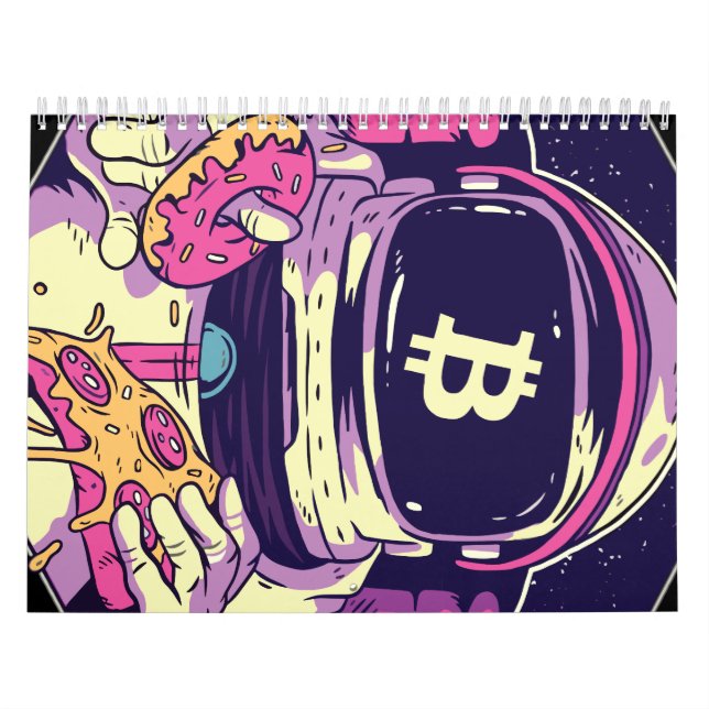 Calendário Astronauta Cripto BITCOIN (Capa)