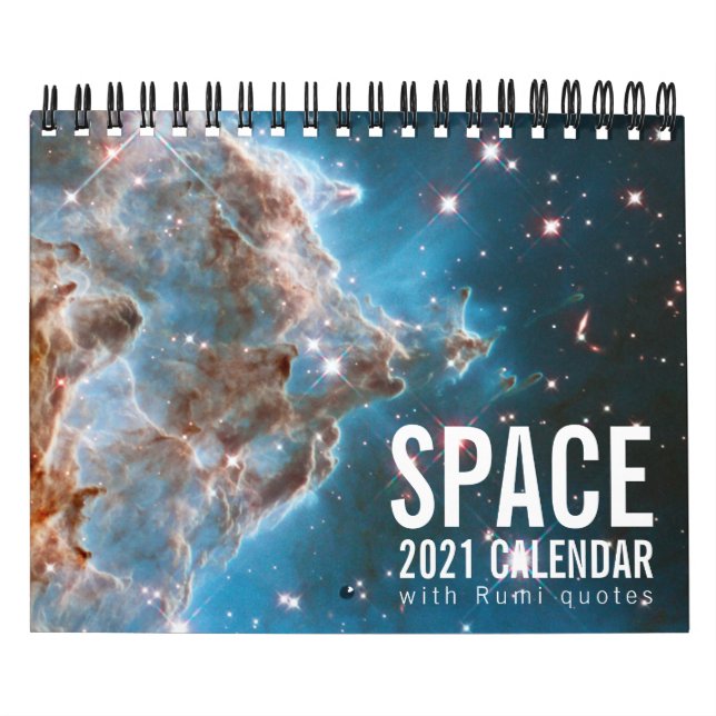 Calendário Astronomia Espacial Galáxica Citações do Universo (Capa)