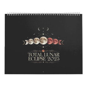 Calendário Astronomia Total Lunar Eclipse 2025 Noroeste dos E