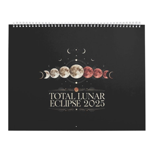 Calendário Astronomia Total Lunar Eclipse 2025 Noroeste dos E (Capa)