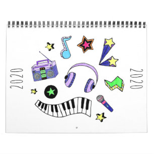 Calendário Aumente a música