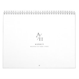 Calendário Aura11 acredite em suas vibrações