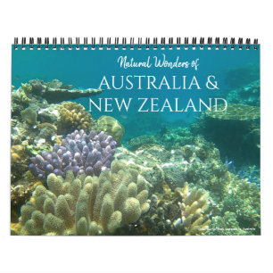 Calendário austrália nova zelândia natureza 2026 (com locais)