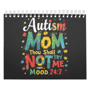 Calendário Autismo Mãe Não Me Tentará