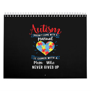 Calendário Autista  Autismo não vem com um manual