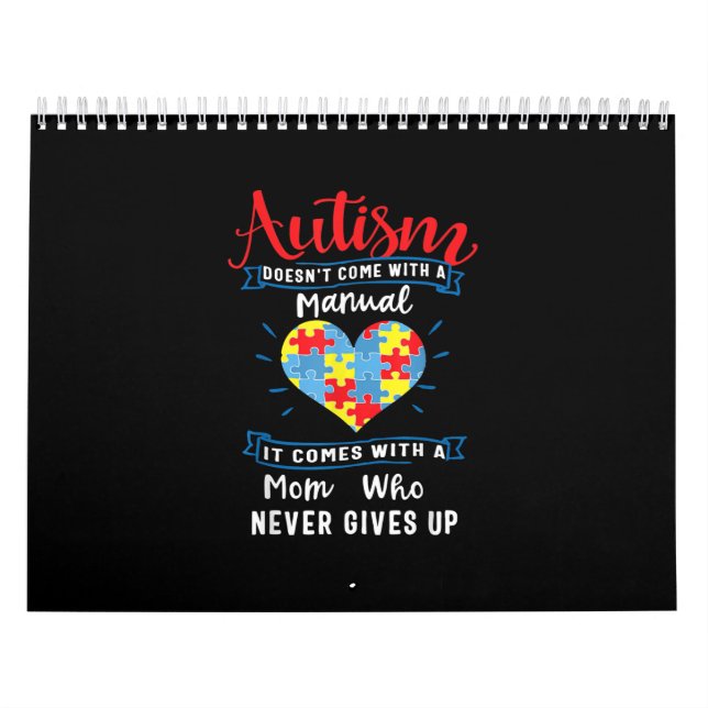 Calendário Autista| Autismo não vem com um manual (Capa)
