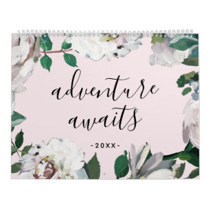 Calendário Aventura aguarda a Blush e a foto floral branca