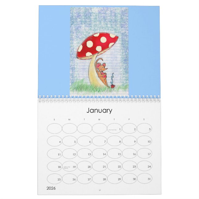 Calendário Aventuras da dobra despreocupada (Jan 2026)