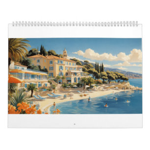 Calendário Aventuras de viagens vintage