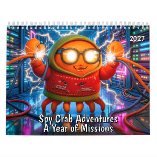 Calendário Aventuras do Caranguejo Espião – Um Ano de Missões