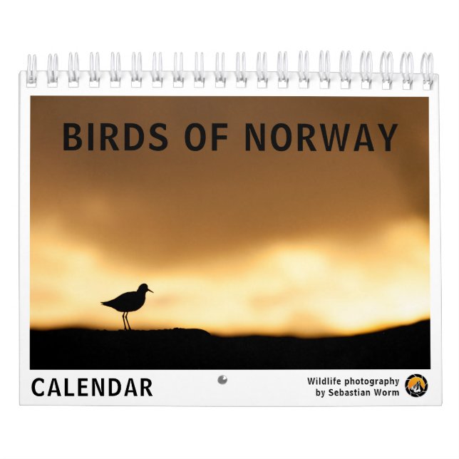 Calendário Aves da Noruega em 2026 (Capa)