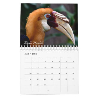 Calendário Aves do mundo