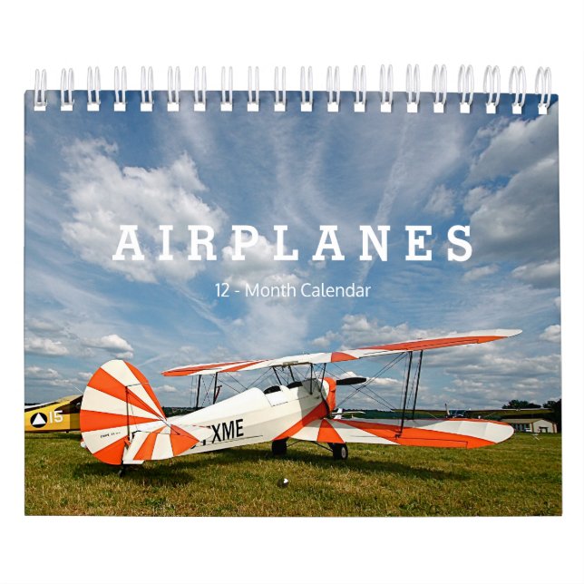 Calendário Aviões Antiguos - Pequenos 12 Meses  (Capa)