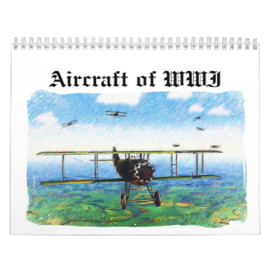 Calendário Aviões de WWI