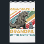 Calendário Avô De Monstros Halloween Christm<br><div class="desc">Abraçar o espírito monstruoso do Halloween e do Natal com a nossa camiseta da família "Grandpazilla". Uma mistura única de diversão assustadora e festiva!</div>