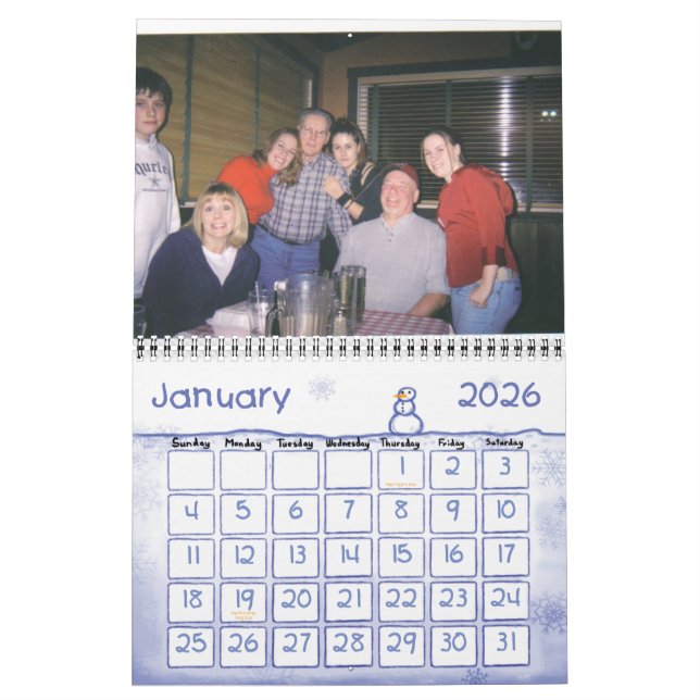 Calendário Avô e vovó, 2007 (Jan 2026)