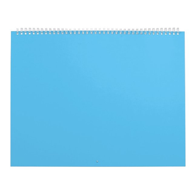 Calendário Azul Céu #5EC5F3, Hosta Azul (Capa)