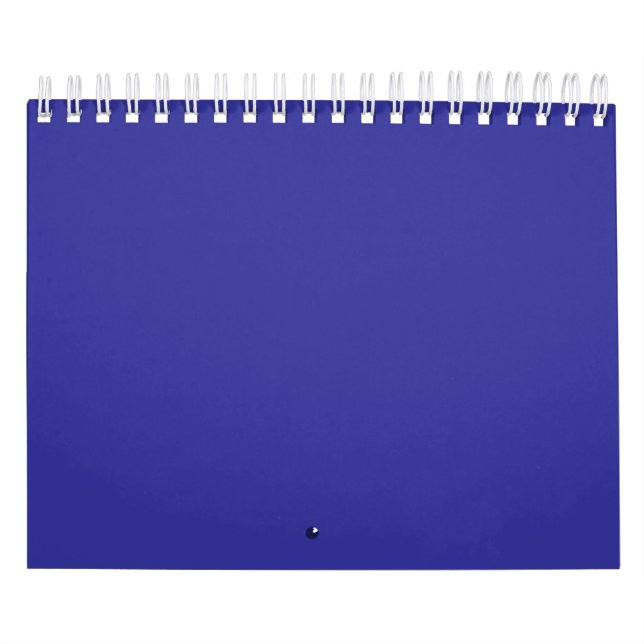 Calendário Azul (pigmento) (cor sólida) (Capa)
