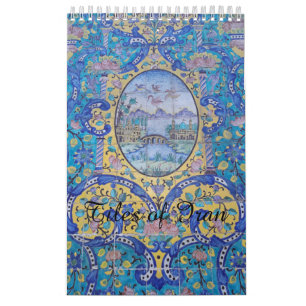 Calendário Azulejos da arquitetura de Irã