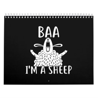 Calendário Baa I'm A Sheep | Proprietário de ovinos presente