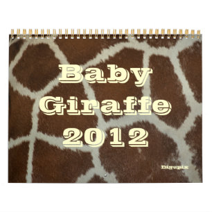 Calendário Baby Giraffe 2012