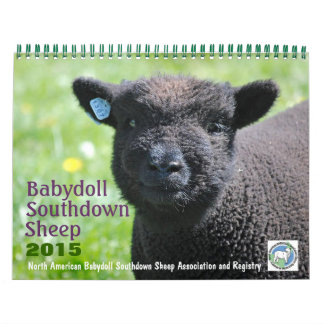 Calendário Babydoll Southdown Sheep 2015 NABSSAR Calendar