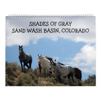 Calendário Bacia de Areia de Tons de Cinza, Colorado