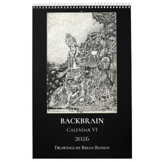 Calendário Backbrain Calendar VI, 2026, Single Page