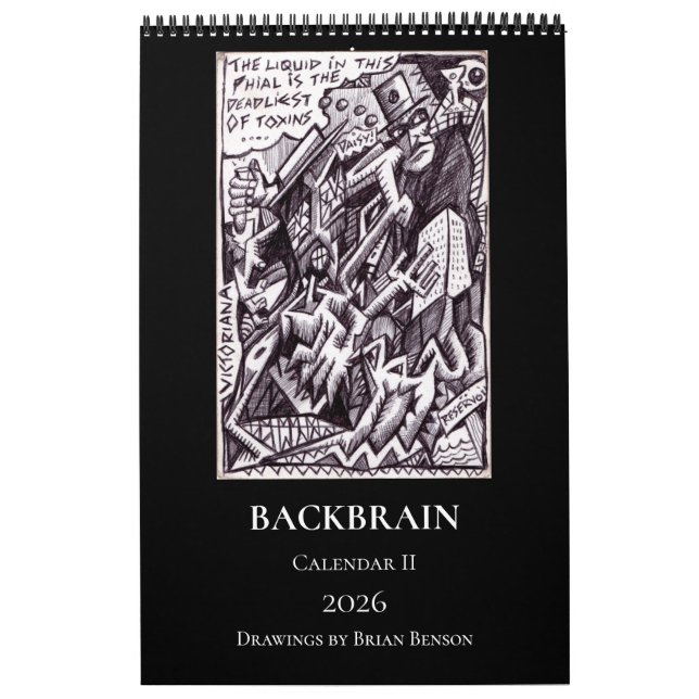 Calendário Backbrain II 2026 (Página Única, Médio) (Capa)